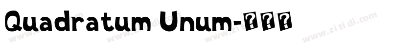Quadratum Unum字体转换